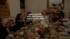 Caro cenone, per capodanno spesi 2,3 miliardi