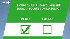 E' vero che si puo' accumulare energia solare con lo zolfo?